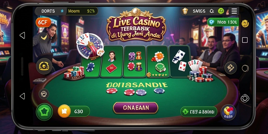 Gameplay Live Casino yang memukau dan interaktif di 6CF.