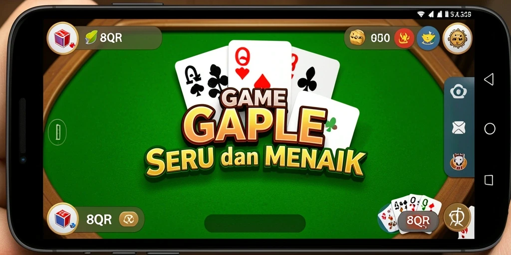 Tampilan gameplay seru dari permainan Gaple 8QR.