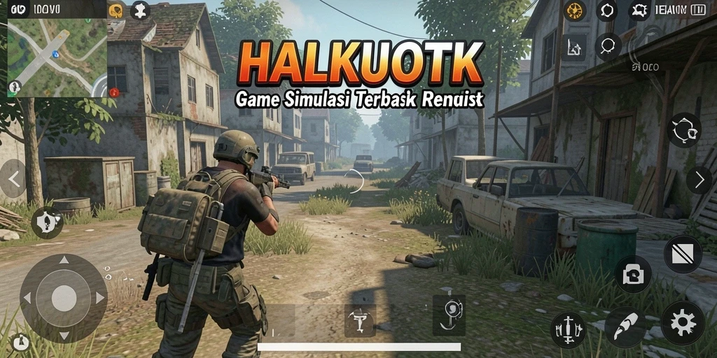 Screenshot menunjukkan gameplay imersif dari HALKUOTK dengan karakter dan skenario menarik.