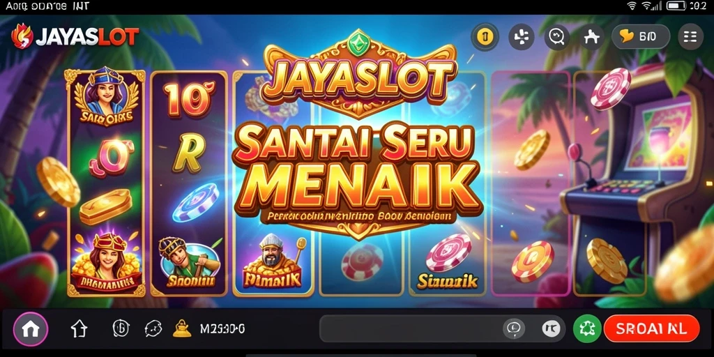 Tampilan gameplay JAYASLOT yang mengasyikkan dan penuh warna.
