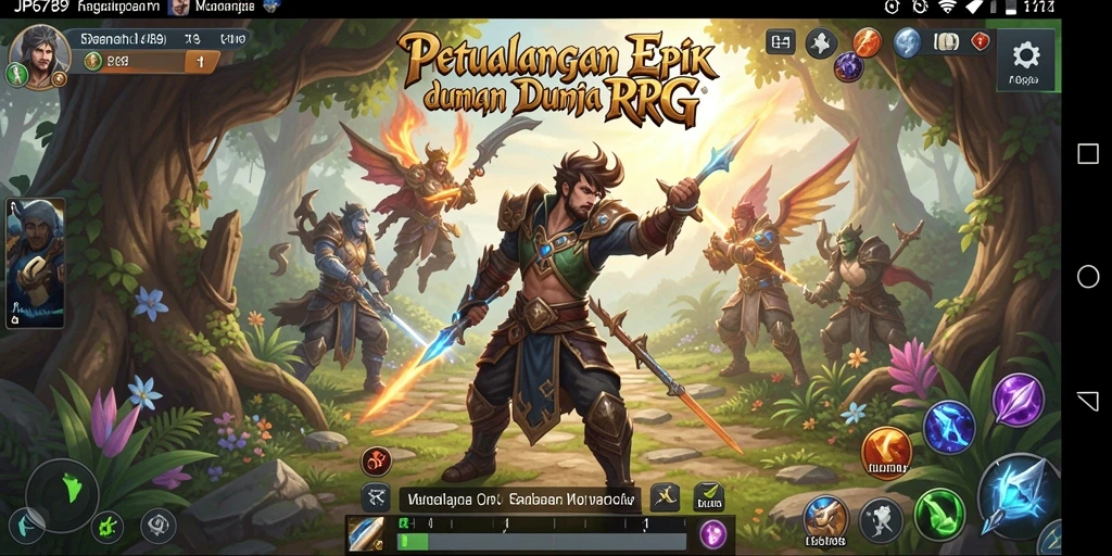 Gameplay RPG yang seru dengan grafis menakjubkan.