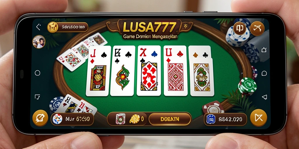 Screenshot gameplay LUSA777 menampilkan aksi seru permainan Domino.