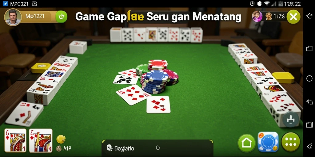 Tampilan gameplay Gaple yang seru dan interaktif.