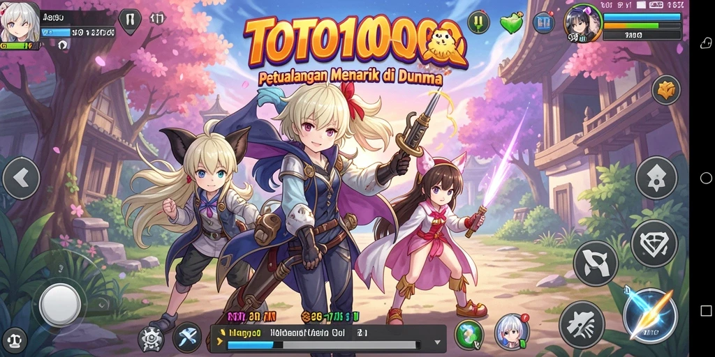 Tangkapan layar gameplay menunjukkan aksi seru di dunia Anime.